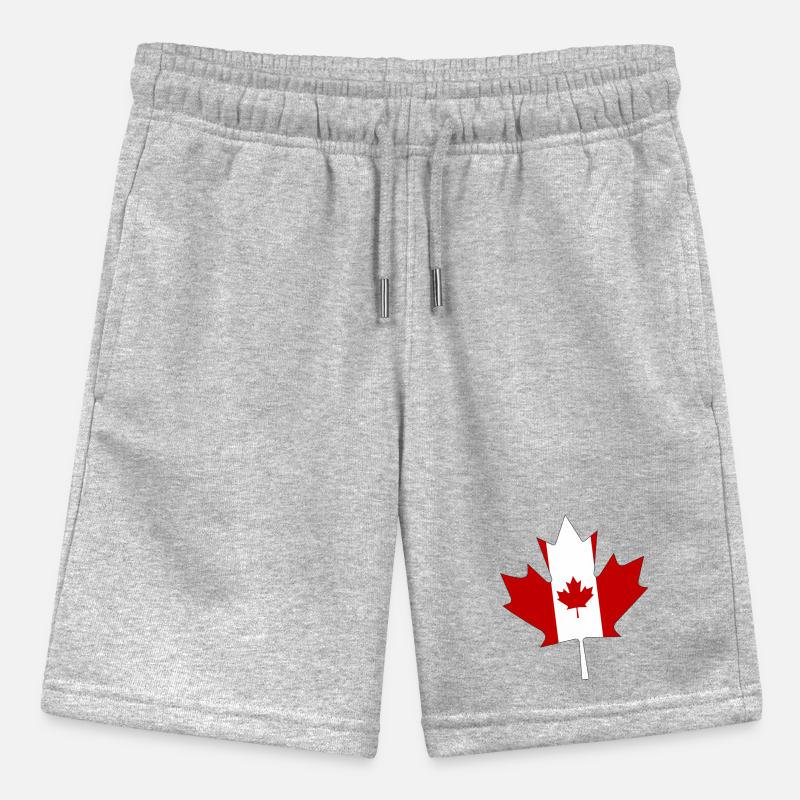Drapeau du Canada comme feuille d'érable avec cadre noir Short bio MINI BOLTER Stanley/Stella Ado