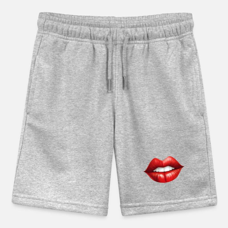 Red lips are meant to be kissed Stanley/Stella MINI BOLTER Organic Teen Jogging Shorts