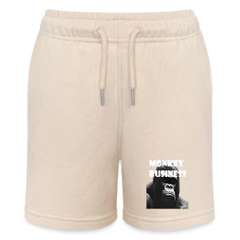 Blödsinn - Stanley/Stella Teenager Bio-Joggingshorts MINI BOLTER - Natur - Vorne