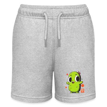 Manga-Gurke - Stanley/Stella Teenager Bio-Joggingshorts MINI BOLTER - Grau meliert - Vorne