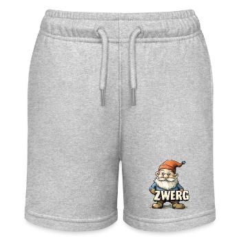 Gartenzwerg - Stanley/Stella Teenager Bio-Joggingshorts MINI BOLTER - Grau meliert - Vorne
