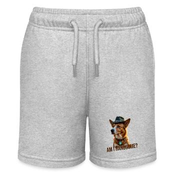 Cool dog - Stanley/Stella MINI BOLTER Organic Teen Jogging Shorts - heather grey - Front