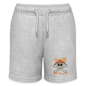 Osaka Pirates (in Japanese) - Stanley/Stella Teenager Bio-Joggingshorts MINI BOLTER - Grau meliert - Vorne