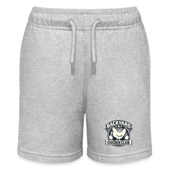 Backyard Chicken Club - Stanley/Stella MINI BOLTER Organic Teen Jogging Shorts - heather grey - Front
