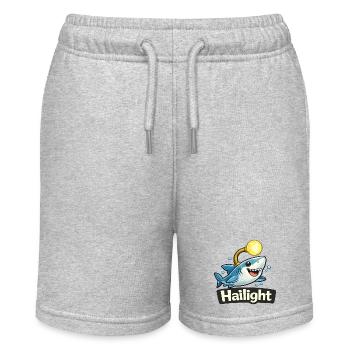 Hai Light / Highlight lustiges Wortwitz Shirt - Stanley/Stella Teenager Bio-Joggingshorts MINI BOLTER - Grau meliert - Vorne