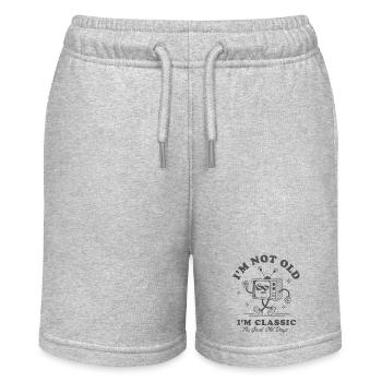 Not Old Just Classic - Stanley/Stella MINI BOLTER Organic Teen Jogging Shorts - heather grey - Front