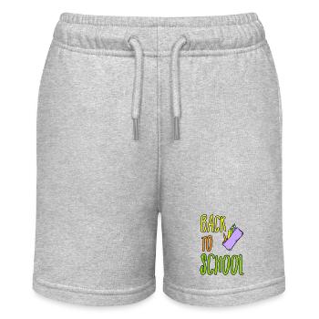 school back to school - Stanley/Stella MINI BOLTER Organic Teen Jogging Shorts - heather grey - Front