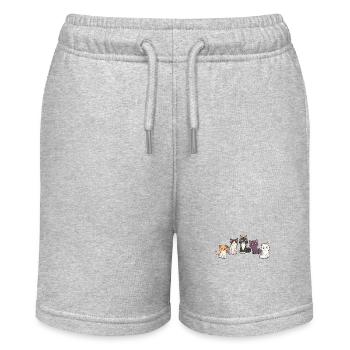 Five Cute Kittens - Kawaii Cats - Stanley/Stella MINI BOLTER Organic Teen Jogging Shorts - heather grey - Front