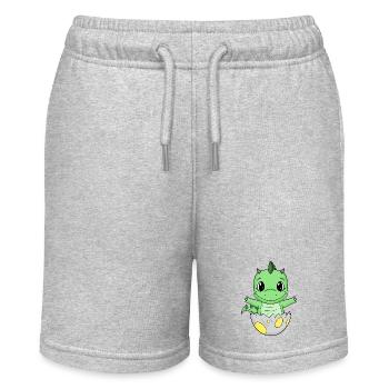 Baby Birth Egg Dino Birth - Stanley/Stella MINI BOLTER Organic Teen Jogging Shorts - heather grey - Front