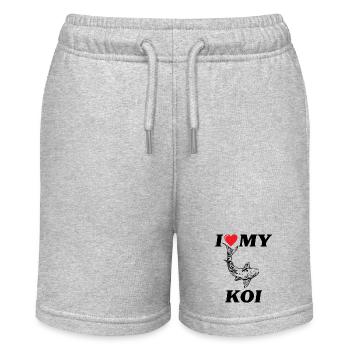 J’adore ma carpe Koi - Short bio MINI BOLTER Stanley/Stella Ado - gris chiné - Devant