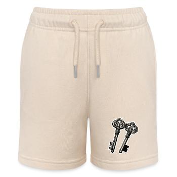Key / Lock / Locked / Security - Stanley/Stella MINI BOLTER Organic Teen Jogging Shorts - soft Ecru - Front