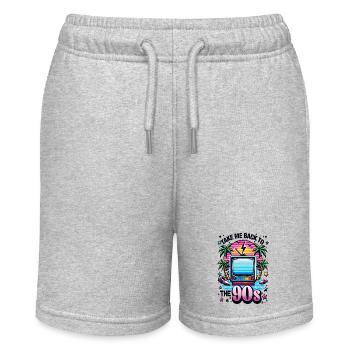 Take me Back to the 90s - Stanley/Stella Teenager Bio-Joggingshorts MINI BOLTER - Grau meliert - Vorne