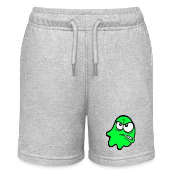 Knurri in grün - Stanley/Stella Teenager Bio-Joggingshorts MINI BOLTER - Grau meliert - Vorne