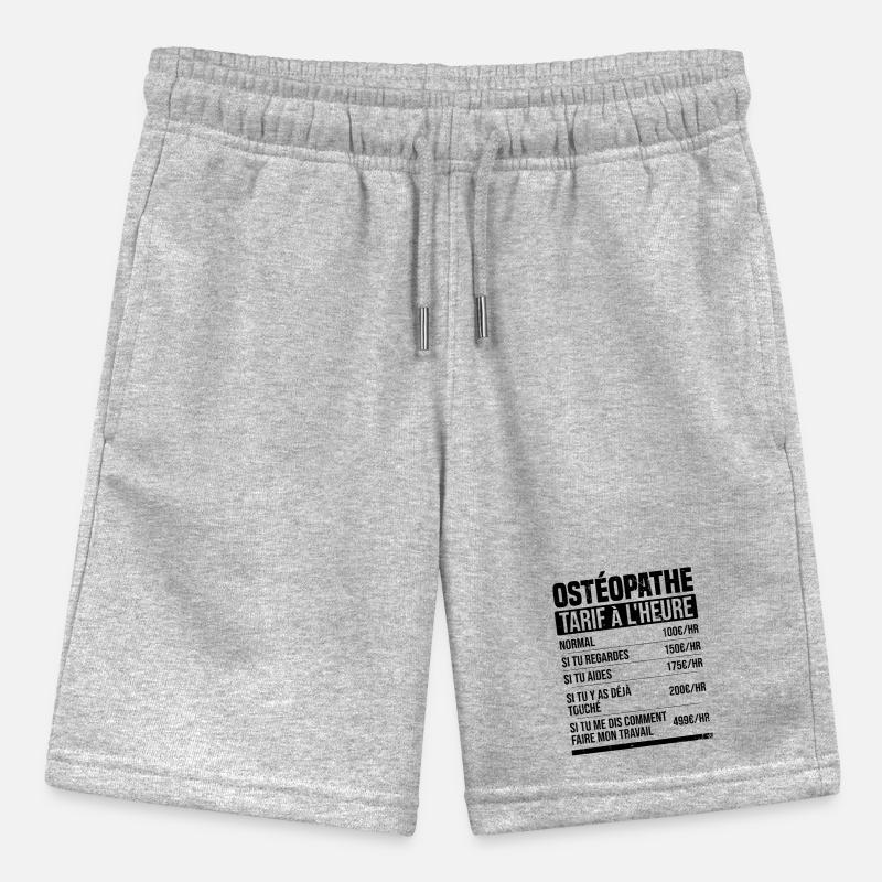 Osteopath hourly rate gift idea humor Stanley/Stella MINI BOLTER Organic Teen Jogging Shorts