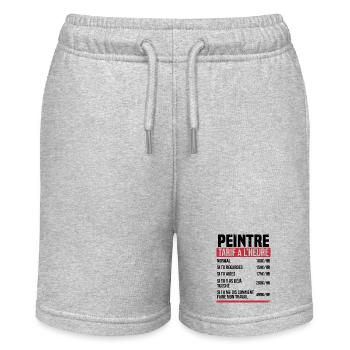 Painter Hourly Rate Humor Gift Idea - Stanley/Stella MINI BOLTER Organic Teen Jogging Shorts - heather grey - Front