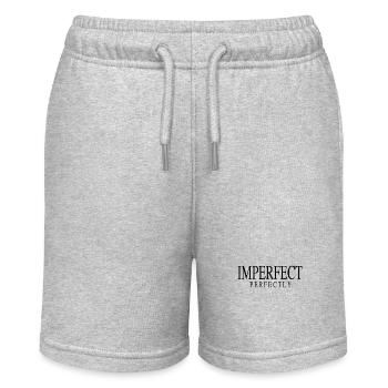 Imperfect Perfectly Quote Perfekt Selbstbewusst - Stanley/Stella Teenager Bio-Joggingshorts MINI BOLTER - Grau meliert - Vorne