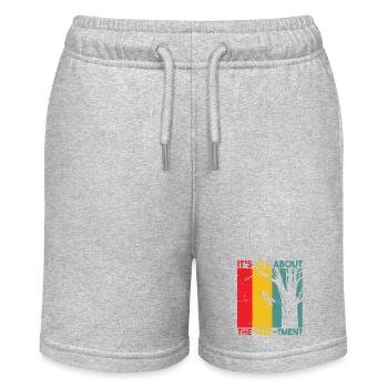 Lustiger Baumpfleger Wortspiel Baumklettern Humor - Stanley/Stella Teenager Bio-Joggingshorts MINI BOLTER - Grau meliert - Vorne