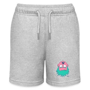Die Welt der Kinder steht richtig herum - Stanley/Stella Teenager Bio-Joggingshorts MINI BOLTER - Grau meliert - Vorne