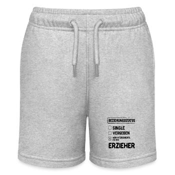 Educator Relationship Status - Stanley/Stella MINI BOLTER Organic Teen Jogging Shorts - heather grey - Front