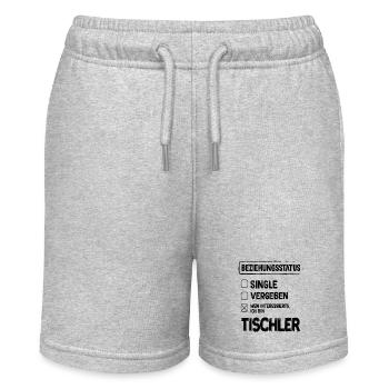 Tischler Beziehungsstatus - Stanley/Stella Teenager Bio-Joggingshorts MINI BOLTER - Grau meliert - Vorne