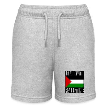 I stand with palestine - Short bio MINI BOLTER Stanley/Stella Ado - gris chiné - Devant