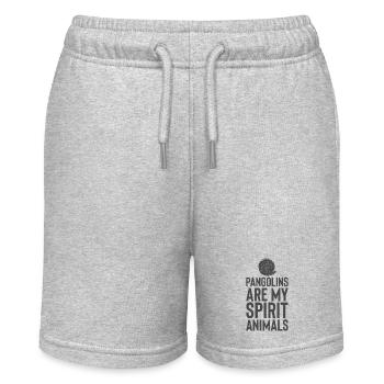 Anteater Pangolins Are My Spirit Animals Humor - Stanley/Stella MINI BOLTER Organic Teen Jogging Shorts - heather grey - Front