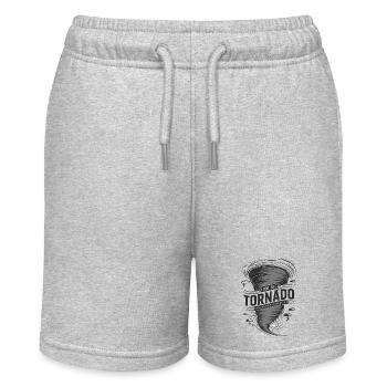 I am the Tornado Twister Hurricane Liebhaber - Stanley/Stella Teenager Bio-Joggingshorts MINI BOLTER - Grau meliert - Vorne