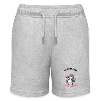 Les fans de licornes applaudissent plus fort - Short bio MINI BOLTER Stanley/Stella Ado - gris chiné - Devant