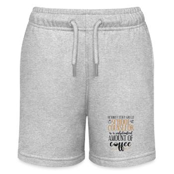 School Counselor Coffee Behind - Stanley/Stella Teenager Bio-Joggingshorts MINI BOLTER - Grau meliert - Vorne