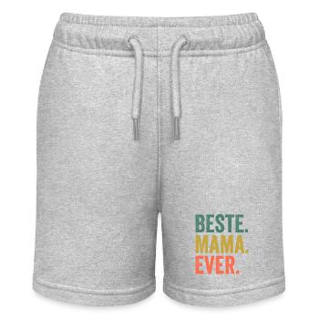 Beste Mama Ever - Stanley/Stella Teenager Bio-Joggingshorts MINI BOLTER - Grau meliert - Vorne