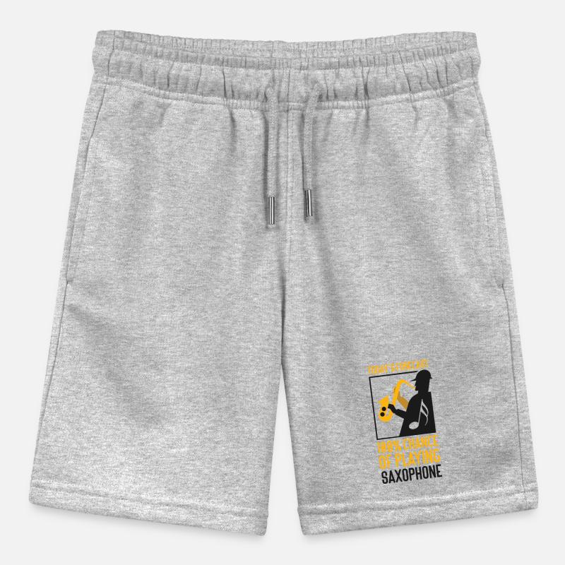 Saxophone Today's Forecast 100% Stanley/Stella MINI BOLTER Organic Teen Jogging Shorts