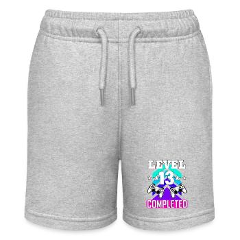13 geburtstag - Stanley/Stella Teenager Bio-Joggingshorts MINI BOLTER - Grau meliert - Vorne