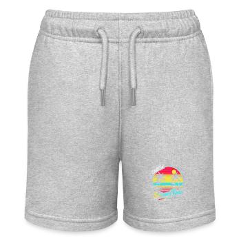 Chill Out - Summertime Retro Sunset - Stanley/Stella MINI BOLTER Organic Teen Jogging Shorts - heather grey - Front