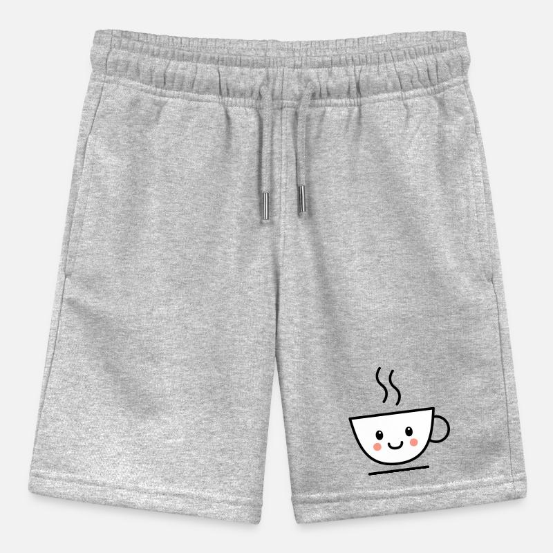 Kaffee, Tee oder Kakao Tasse mit kawaii Gesicht Stanley/Stella Teenager Bio-Joggingshorts MINI BOLTER
