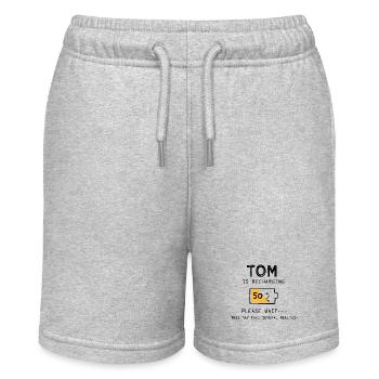 Tom prénom drôle sarcastique Cadeaux rigolos - Short bio MINI BOLTER Stanley/Stella Ado - gris chiné - Devant