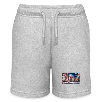 Akihabara, Tokyo, Japan - Stanley/Stella MINI BOLTER Organic Teen Jogging Shorts - heather grey - Front