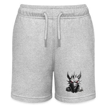 Chupacabra / Sucking Creature / Monster /Spain - Stanley/Stella MINI BOLTER Organic Teen Jogging Shorts - heather grey - Front