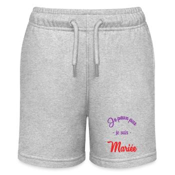 WEDDING. BRIDE-TO-BE - Stanley/Stella MINI BOLTER Organic Teen Jogging Shorts - heather grey - Front