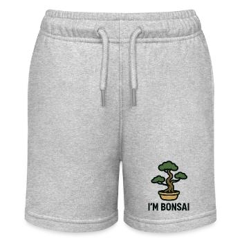 Bonsai Baum - Stanley/Stella Teenager Bio-Joggingshorts MINI BOLTER - Grau meliert - Vorne