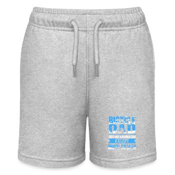Cool cycliste papa drôle coureur père vie citation - Short bio MINI BOLTER Stanley/Stella Ado - gris chiné - Devant