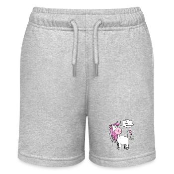 Oh! That's Magic I Unicorn Pupst stardust - Stanley/Stella MINI BOLTER Organic Teen Jogging Shorts - heather grey - Front