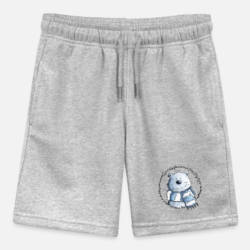 Drolliger Eisbär Mit Schal I Polarbär I Bär Stanley/Stella Teenager Bio-Joggingshorts MINI BOLTER