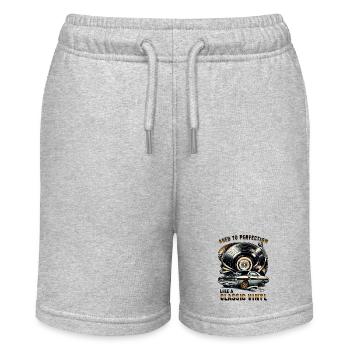 Perfekt Gereift Wie Eine Klassische Schallplatte - Stanley/Stella Teenager Bio-Joggingshorts MINI BOLTER - Grau meliert - Vorne