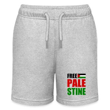 Free palestine - Short bio MINI BOLTER Stanley/Stella Ado - gris chiné - Devant