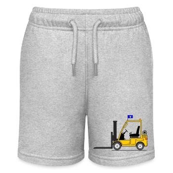 Stapler Kosovo Flagge - Stanley/Stella Teenager Bio-Joggingshorts MINI BOLTER - Grau meliert - Vorne