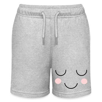 Visage kawaii - Short bio MINI BOLTER Stanley/Stella Ado - gris chiné - Devant