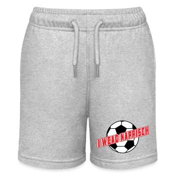i wead narrisch-ich wird wahnsinnig,EM Austria - Stanley/Stella MINI BOLTER Organic Teen Jogging Shorts - heather grey - Front