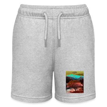 Kyoto-Farbmischung - Stanley/Stella Teenager Bio-Joggingshorts MINI BOLTER - Grau meliert - Vorne