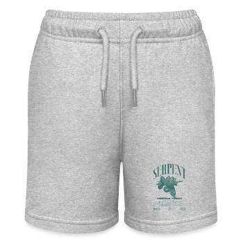 Grüner Baum Python Modern Reptile Keeper Streetwear - Stanley/Stella Teenager Bio-Joggingshorts MINI BOLTER - Grau meliert - Vorne