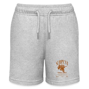 Grüner Baum Python Modern Reptile Keeper Streetwear - Stanley/Stella Teenager Bio-Joggingshorts MINI BOLTER - Grau meliert - Vorne
